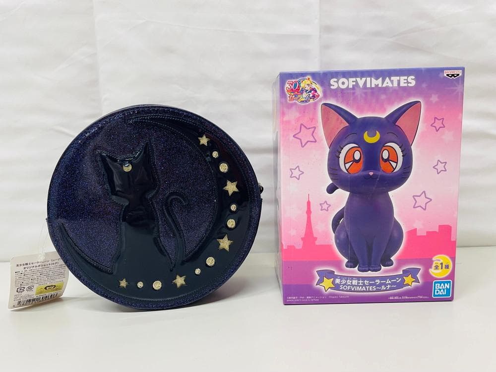 ◆美少女戦士セーラームーン ショルダーバッグ ルナフィギュア２点セット09271