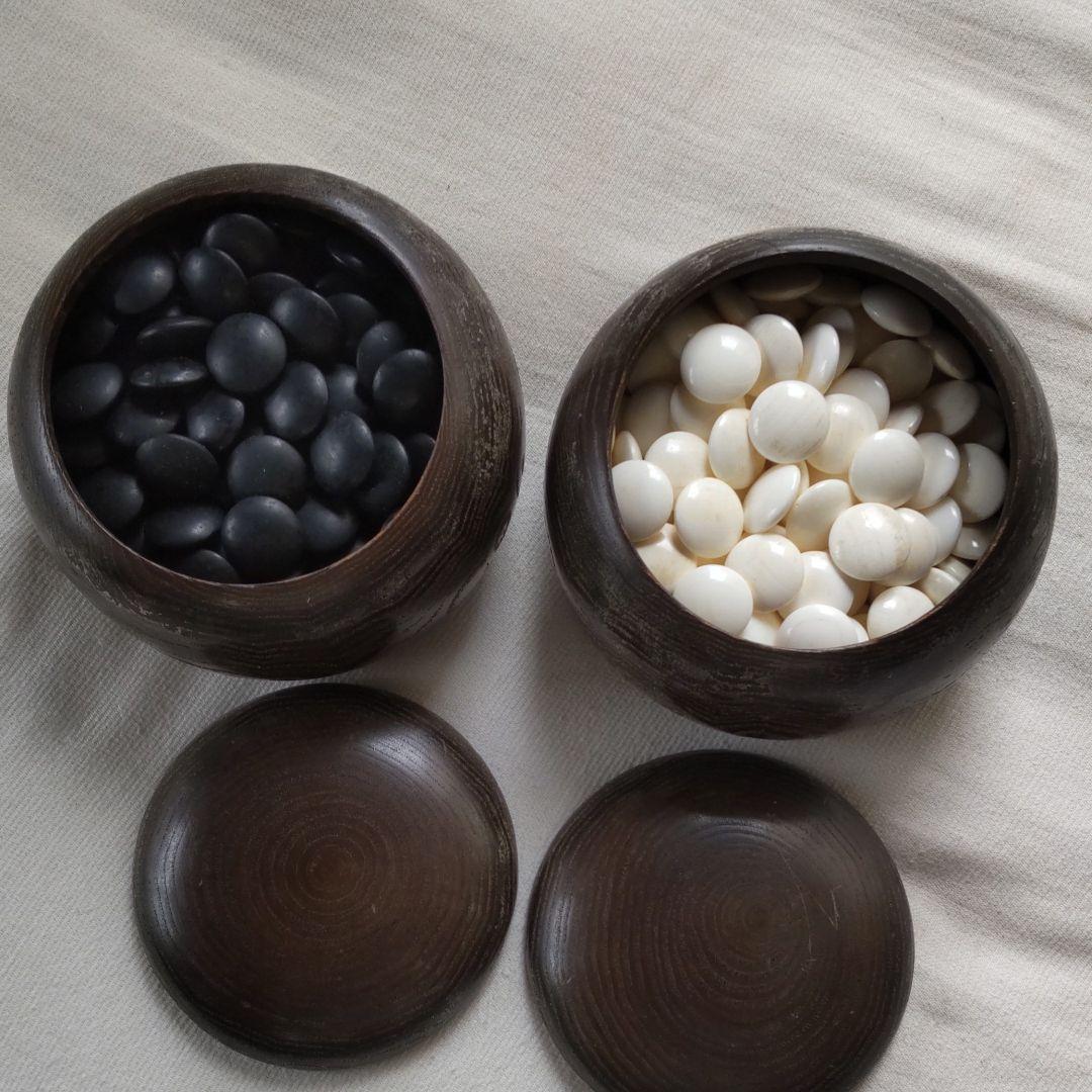 碁盤、碁石、碁笥３点セット