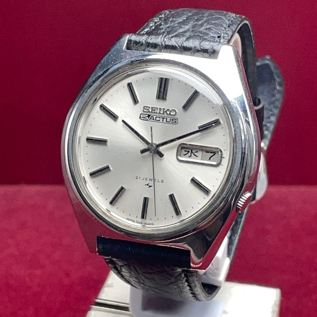 1979年製 SEIKO 5 ACTUS 自動巻 日本製 シルバー文字盤