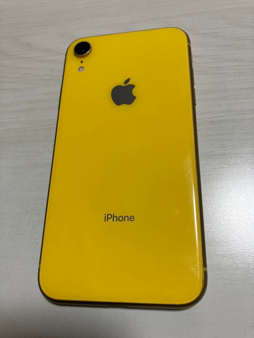 【中古整備品】iPhone XR 256GB イエロー SIMフリー 動作良好