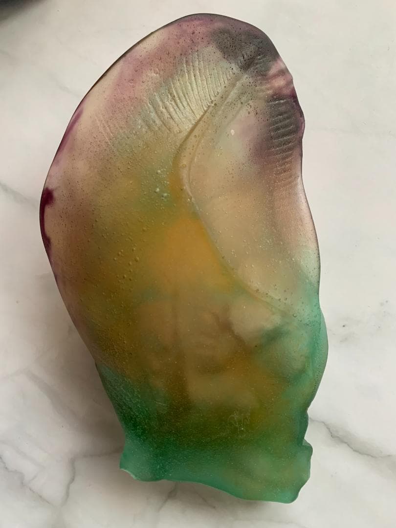 ✨SALE✨硝子製蜥蜴トレー(オブジェ)　アンティークドーム・ナンシー　フランス