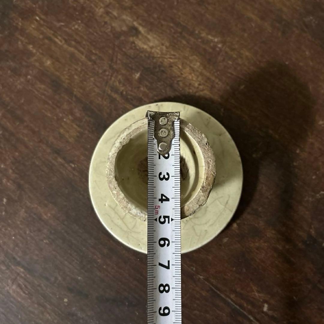 李朝餅型　④ 菓子型　白磁　堅手　韓国アンティーク　古道具　古民芸　古陶磁