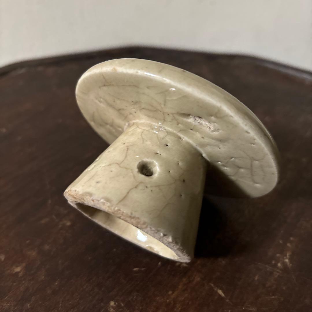 李朝餅型　④ 菓子型　白磁　堅手　韓国アンティーク　古道具　古民芸　古陶磁