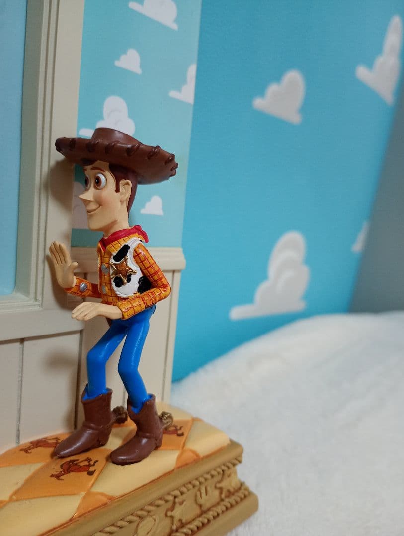トイストーリー　フォトフレームフィギュア　ウッディ　バズ　ストーリーコレクション