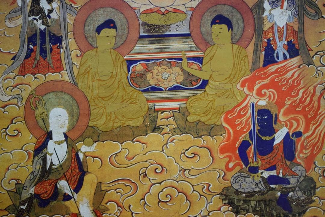 複製/作者不明/十三佛図/工芸/布袋屋掛軸HG-1