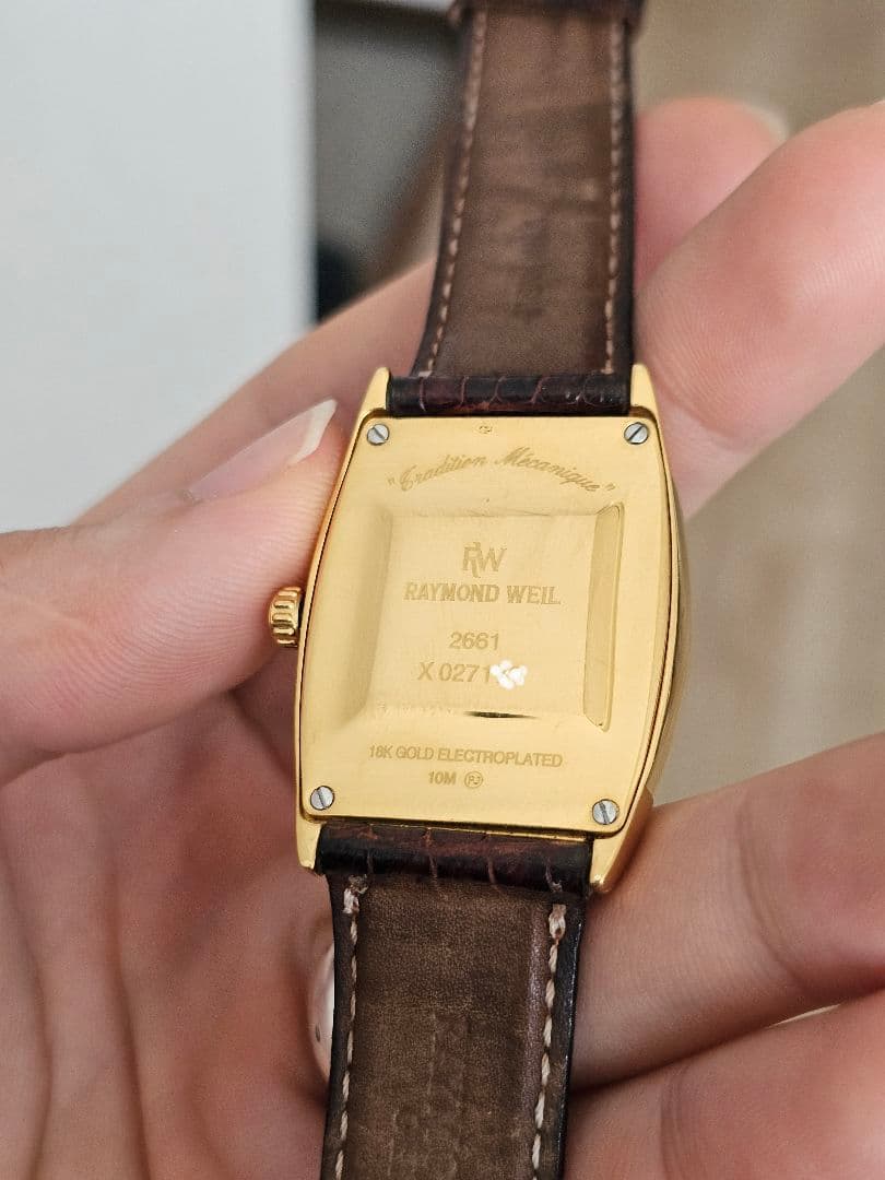 稼働品[美品]【RAYMOND WEIL】メンズ ゴールドカラ