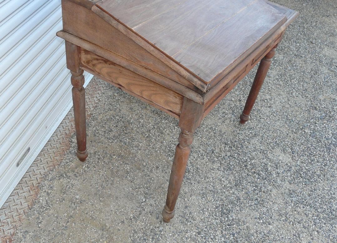 昭和レトロ　帳簿台　ドローイング　アンティーク　机 文机 テーブル 木製　作業台