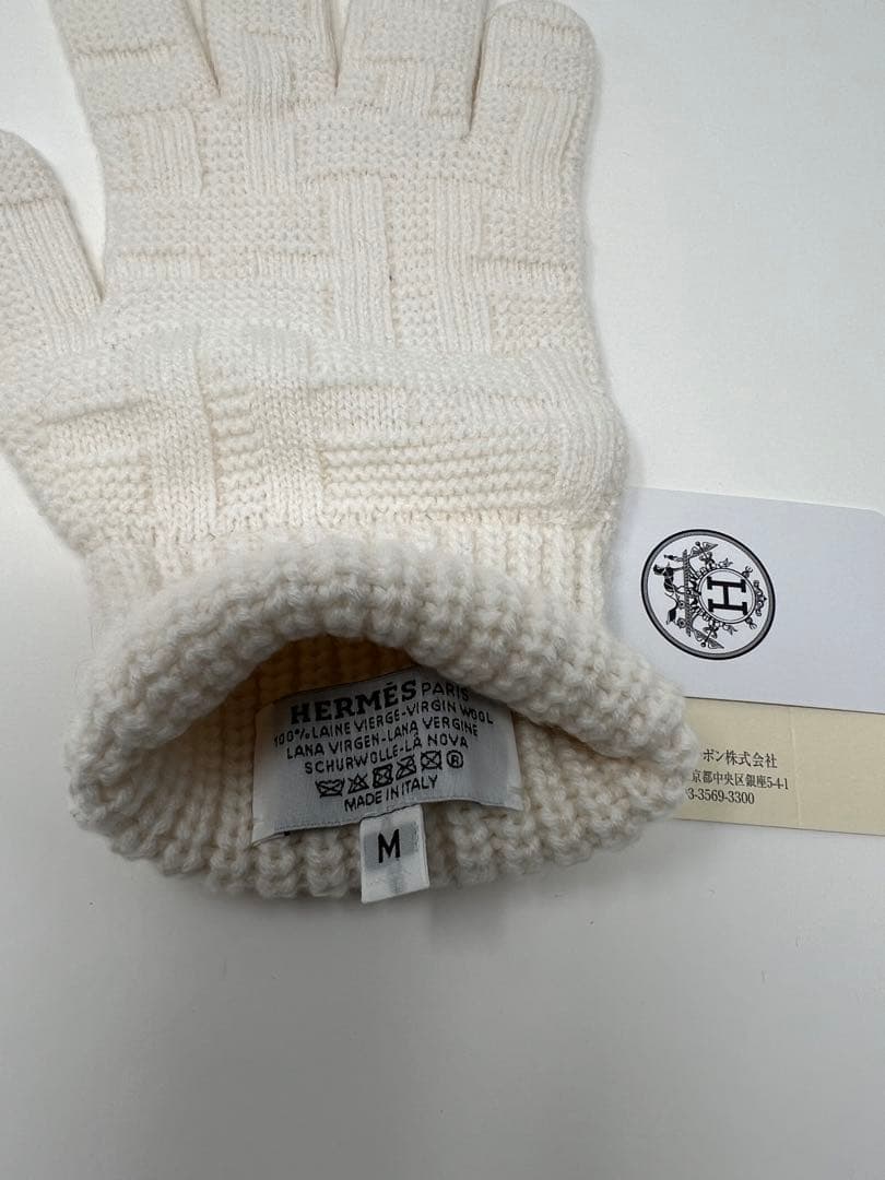 HERMES エルメス フレカンス セリエボタン ニットキャップ＆手袋セット