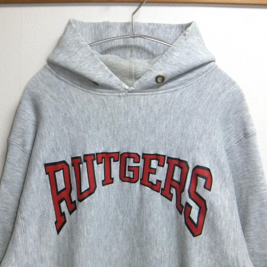 80sチャンピオントリコタグ小フードUSA製リバースウィーブパーカー