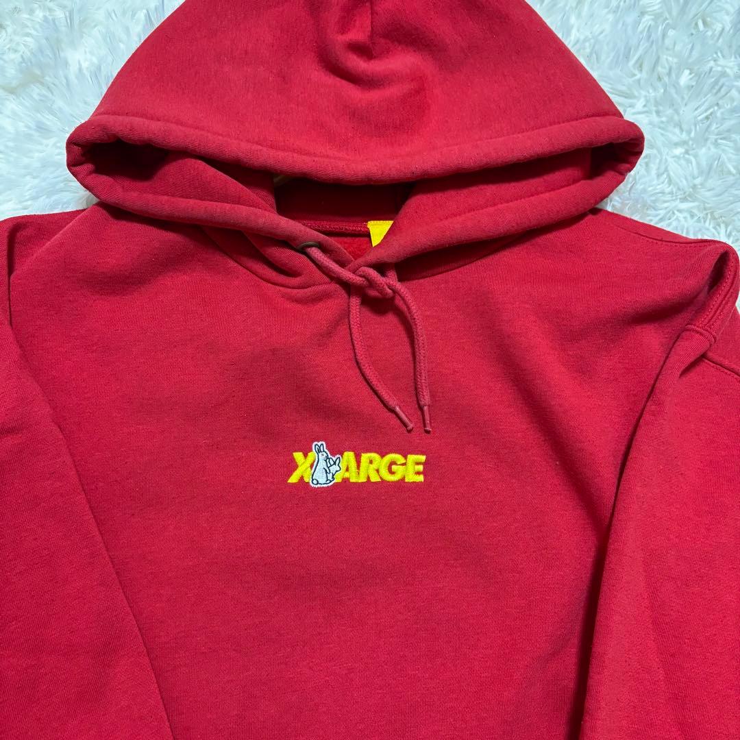 牛*君様 【希少】FR2 エクストララージ コラボ パーカー L レッド 赤 イ