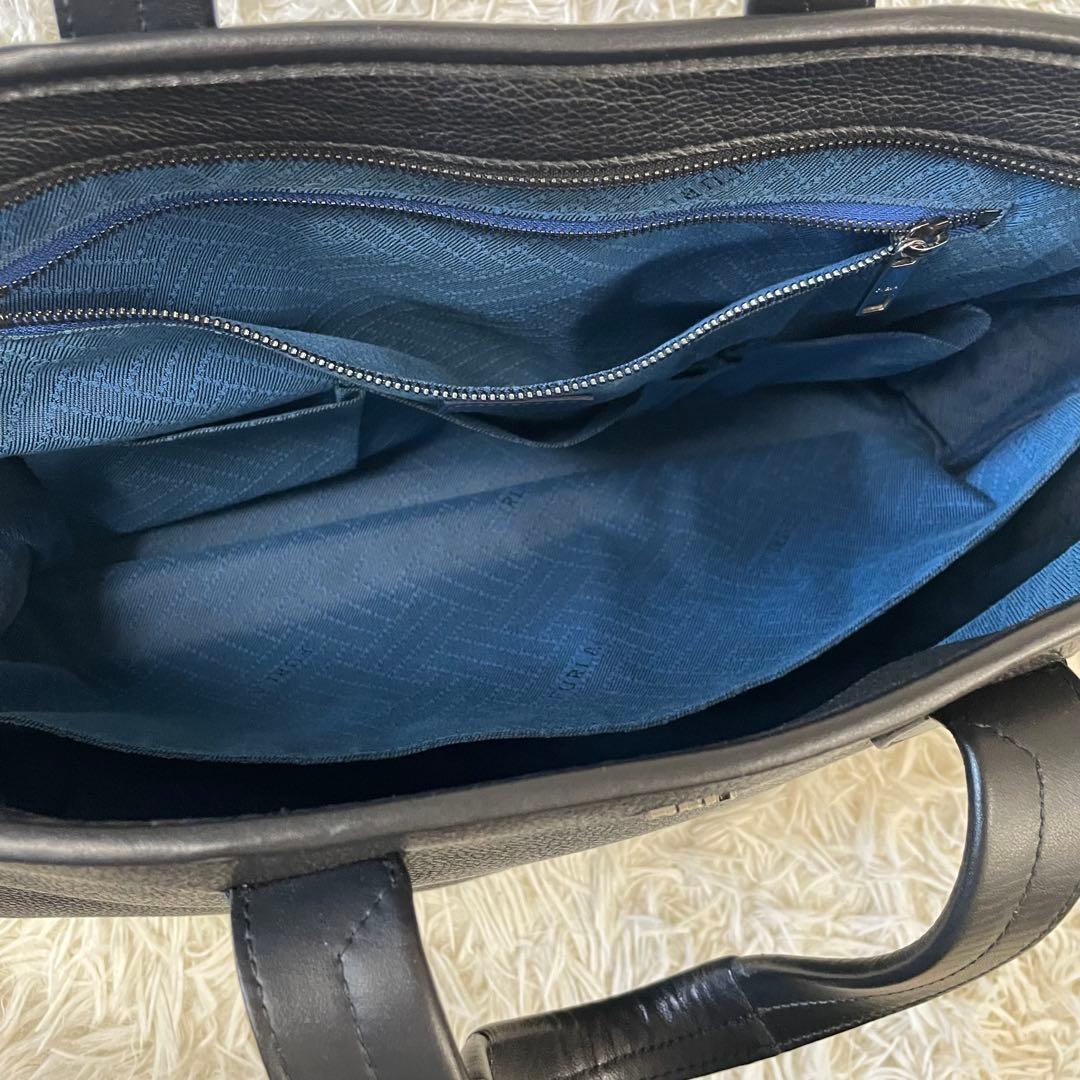 フルラ 手提げバッグ ビジネスバック ブラック シボ革 FURLA A4