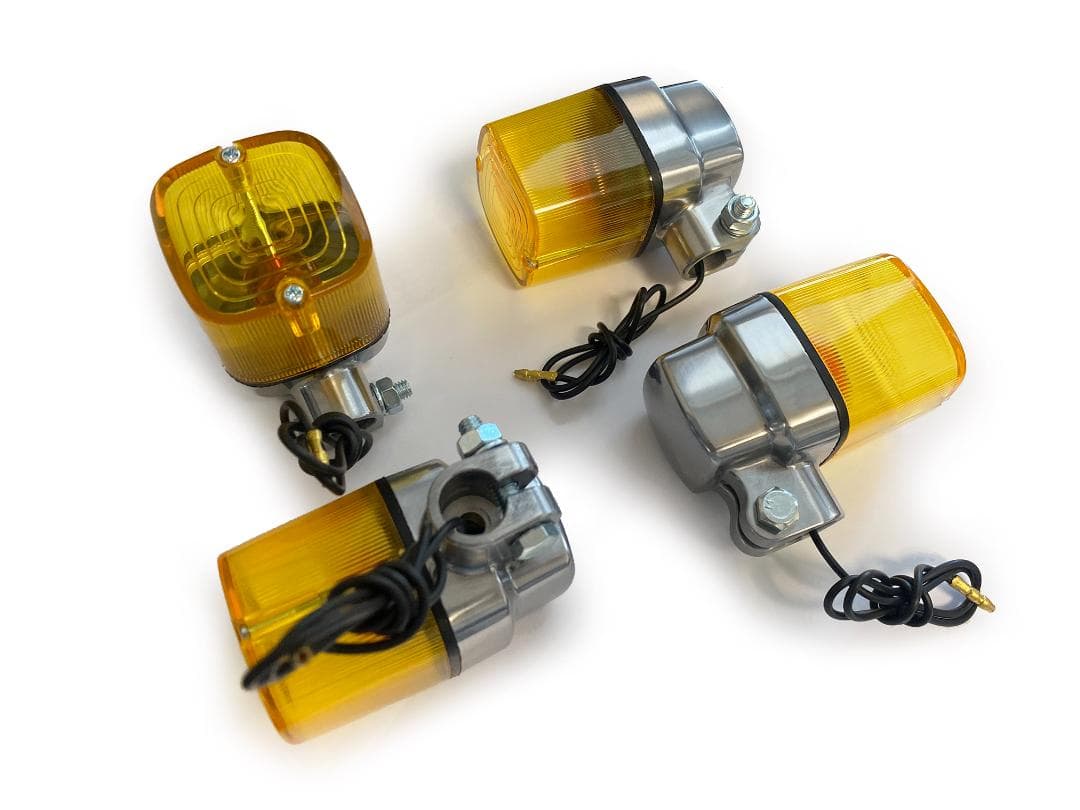 新品 カワサキ Z1 Z2 JMCタイプ 角型ヨーロピアンウインカー 4個セット