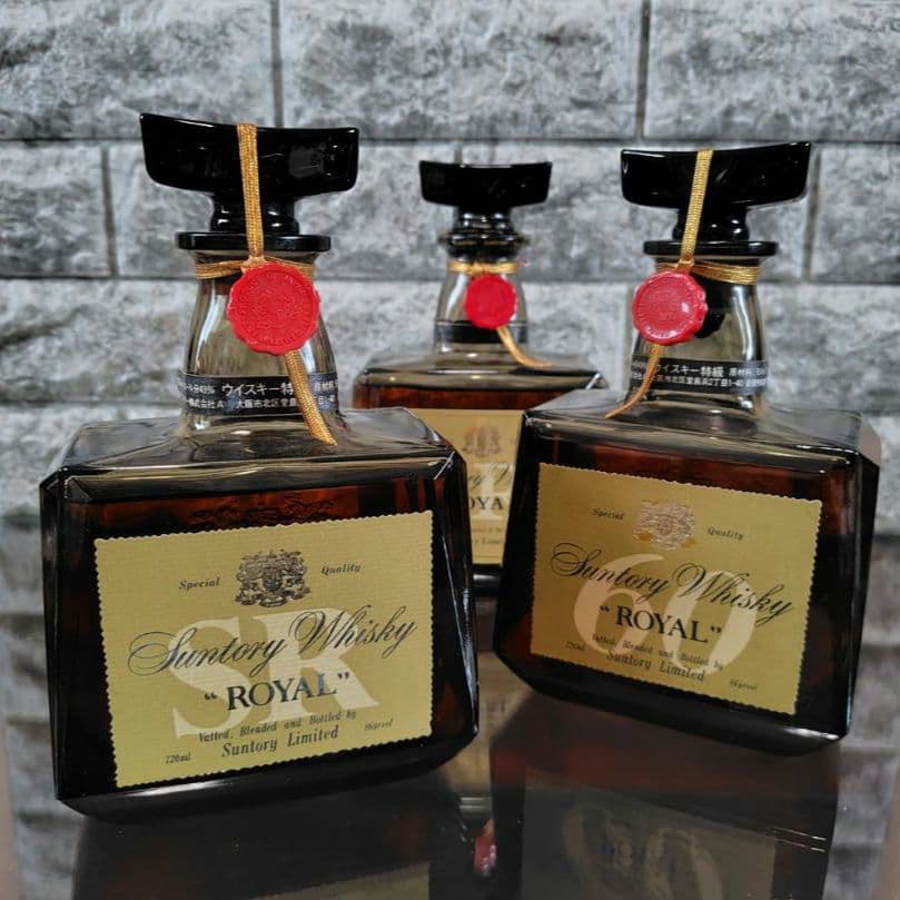 サントリーローヤル ウイスキー 各720ml 43% 未開栓 古酒 計3本