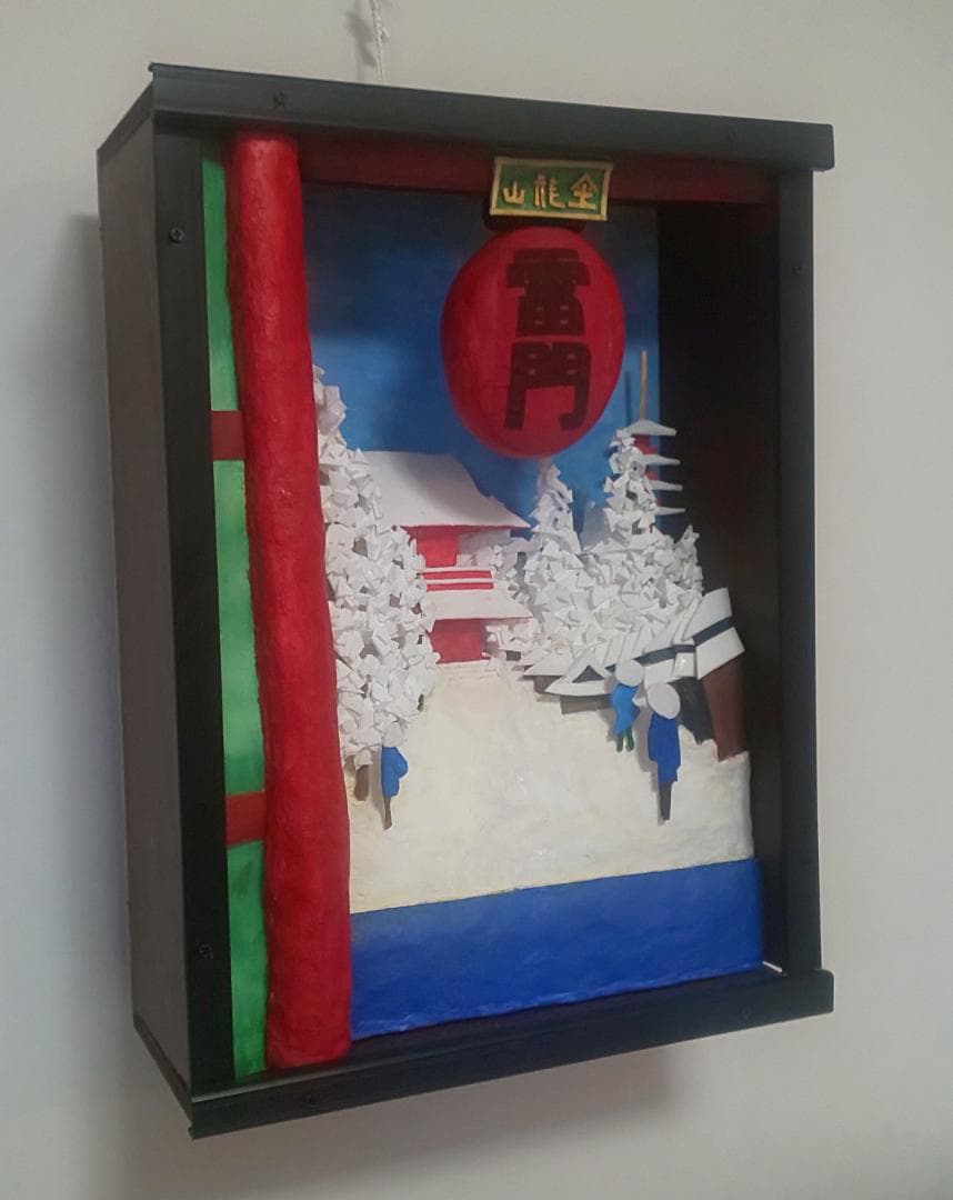 「浅草雷門の雪景色」（未来絵画）