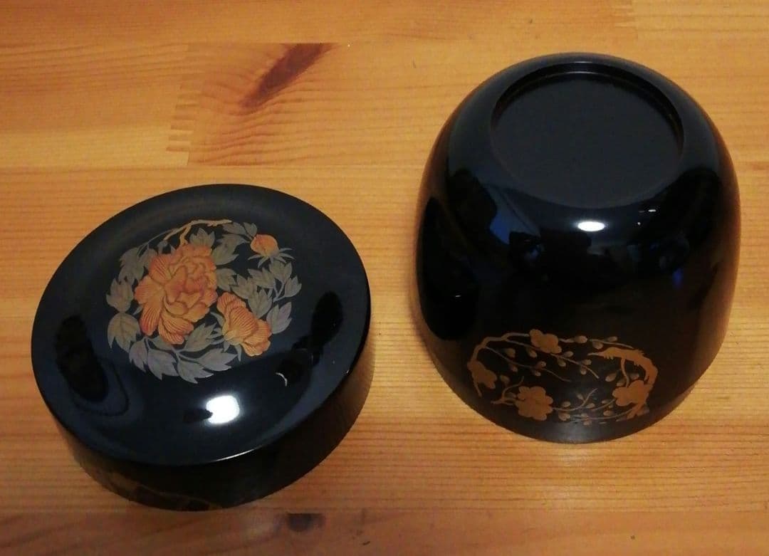 古春作　喜光　蒔絵　棗　共箱　茶道具