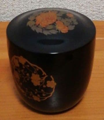 古春作　喜光　蒔絵　棗　共箱　茶道具