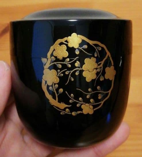 古春作　喜光　蒔絵　棗　共箱　茶道具