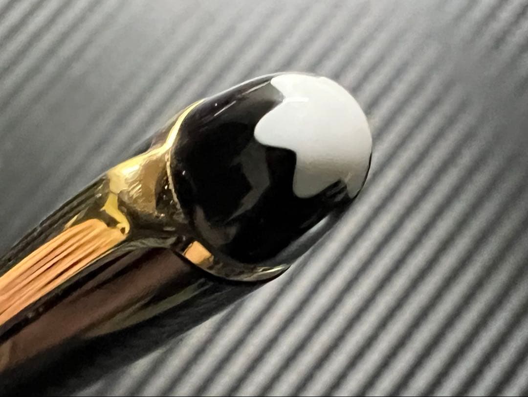 美品 フランス仕様 モンブラン 144 万年筆 ブラック 中白 B 18K