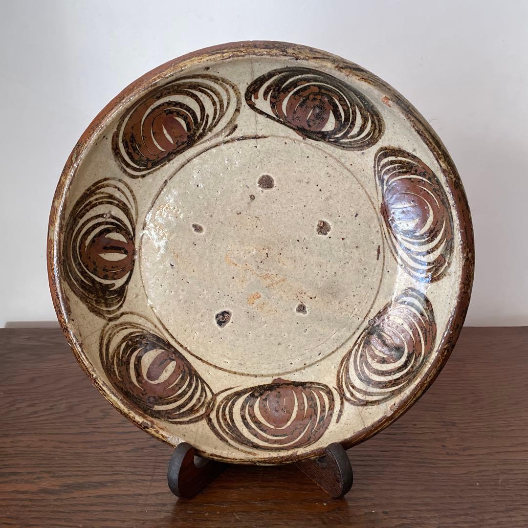 瀬戸　馬の目皿　大皿