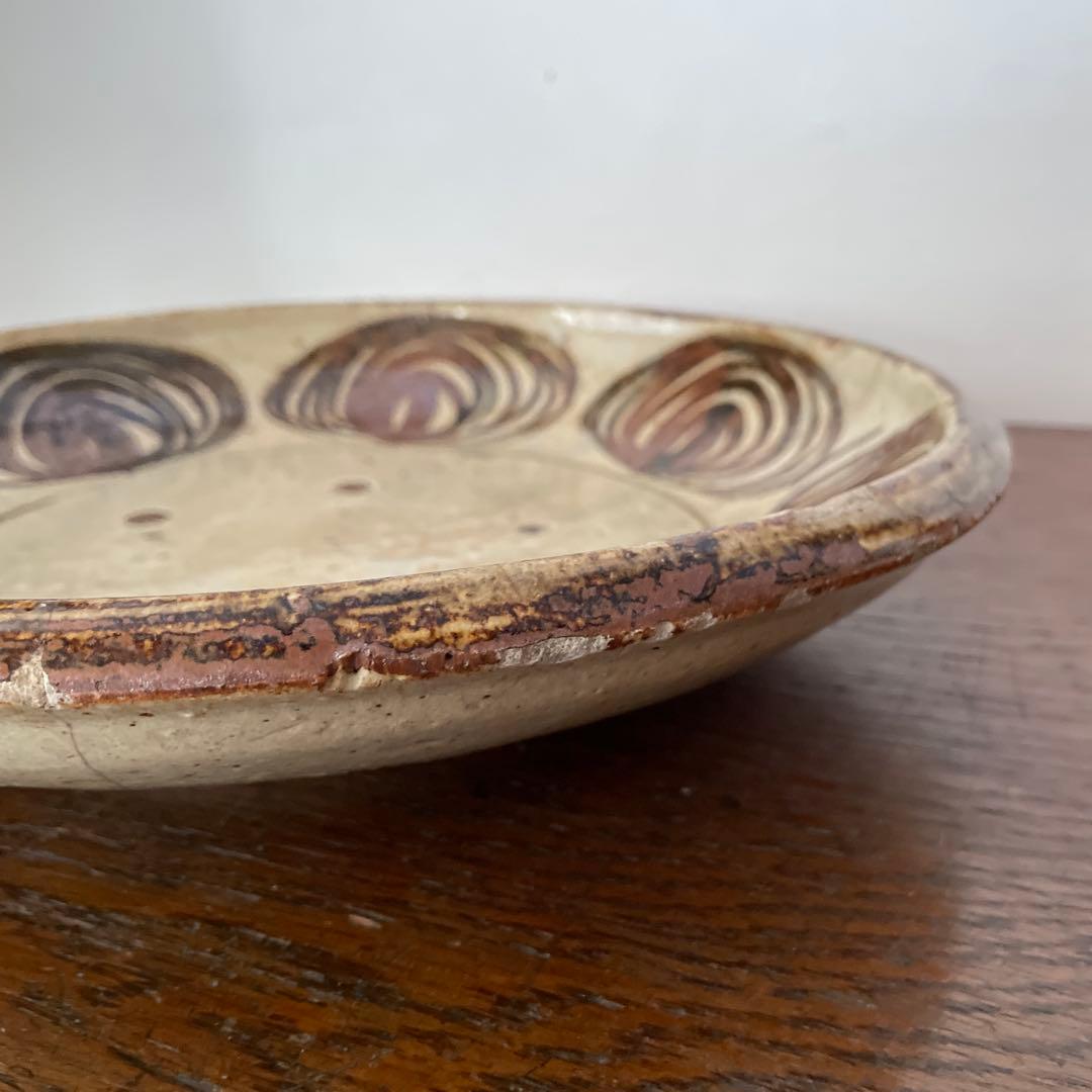 瀬戸　馬の目皿　大皿