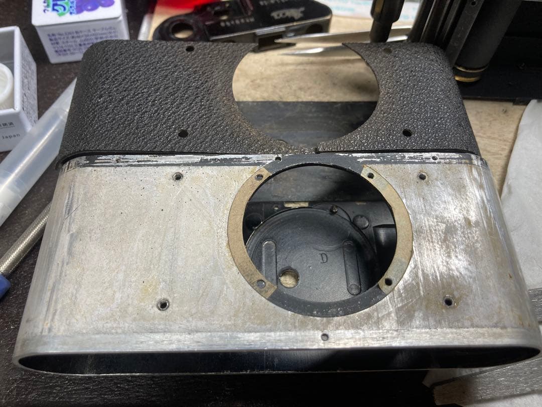 【良品】OH・シャッター幕交換済バルナックライカ DⅡ純正ブラック レンズセット