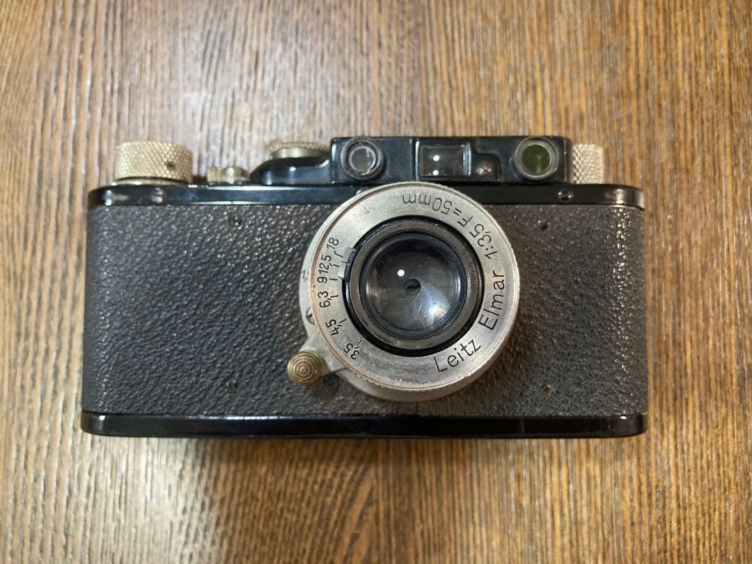 【良品】OH・シャッター幕交換済バルナックライカ DⅡ純正ブラック レンズセット