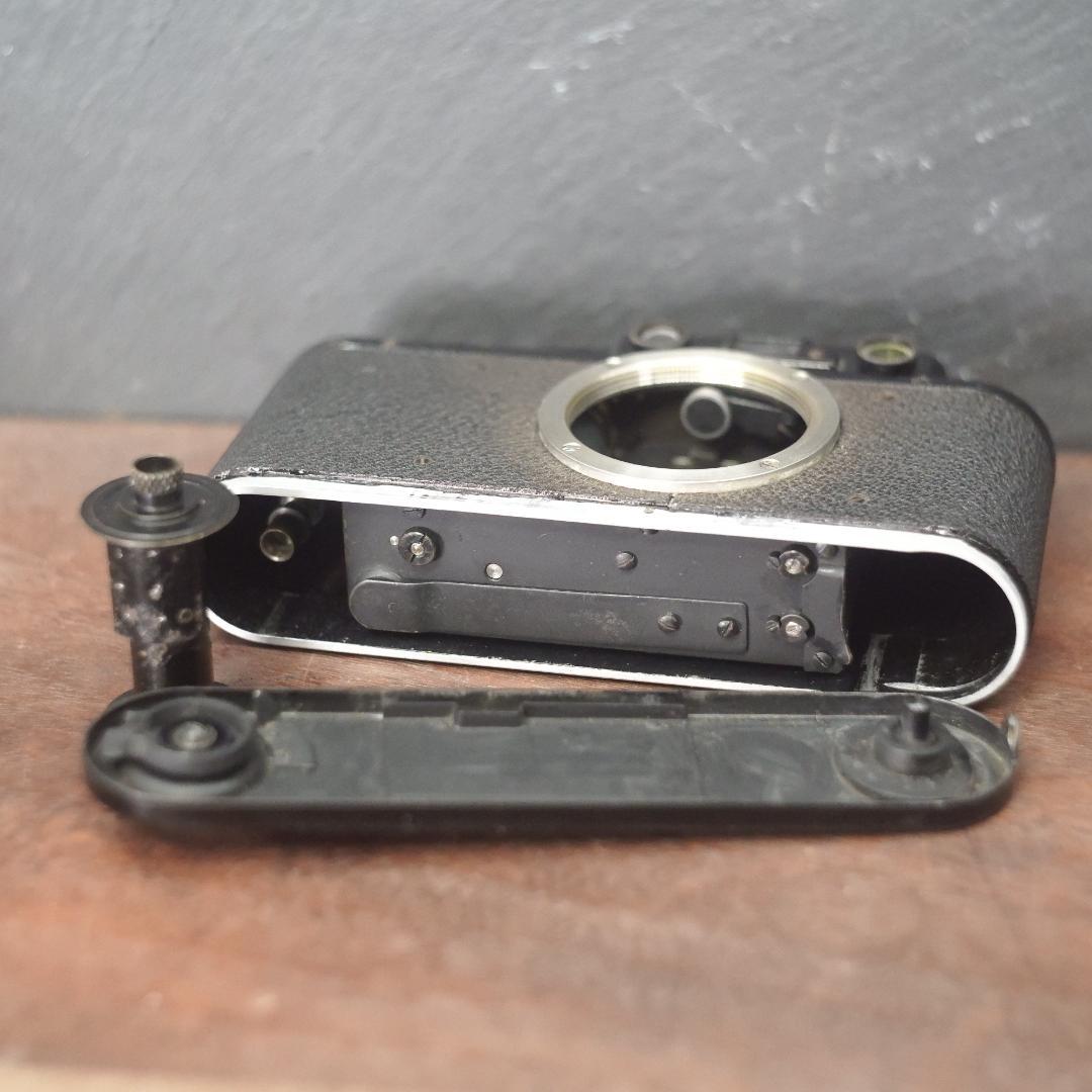 【良品】OH・シャッター幕交換済バルナックライカ DⅡ純正ブラック レンズセット