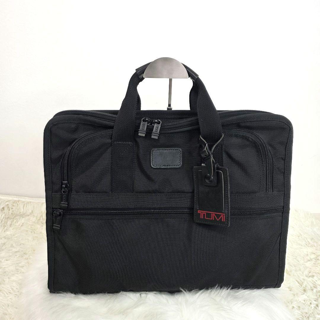 TUMI トゥミ　ナイロン　革　ハンドル　ブラック ビジネス　ハンド バッグ