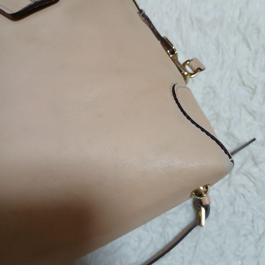 【TOD'S】 ２WAYハンドバッグ Dスタイリングミディアム レザー ベージュ