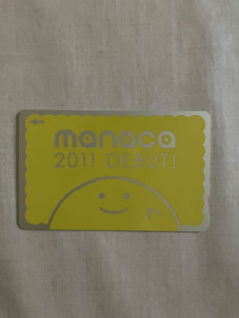 manaca デビューカード台紙付き