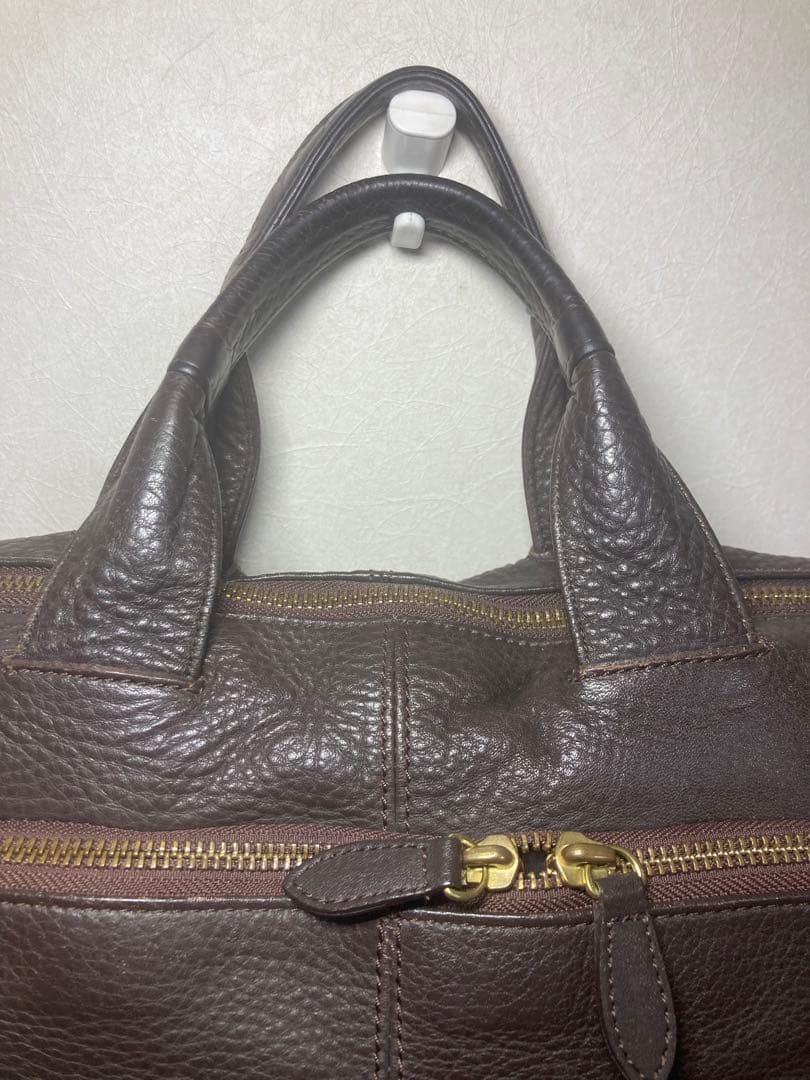 PORTER 『WITH』レザー製ブリーフケース ダークブラウン