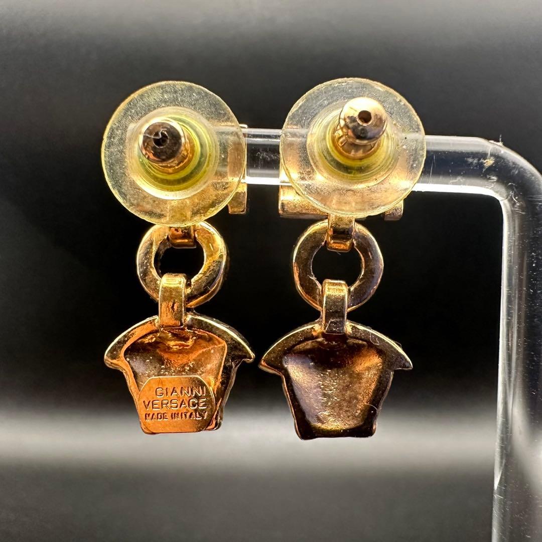極美品✨　VERSACE　ヴェルサーチ　ピアス　メデューサ　ロゴ　刻印　1535
