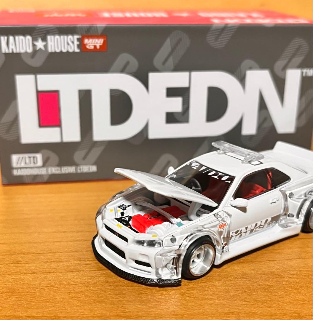 TSM MINIGT LTDEDN 街道ハウス GT-R R34 POLICE