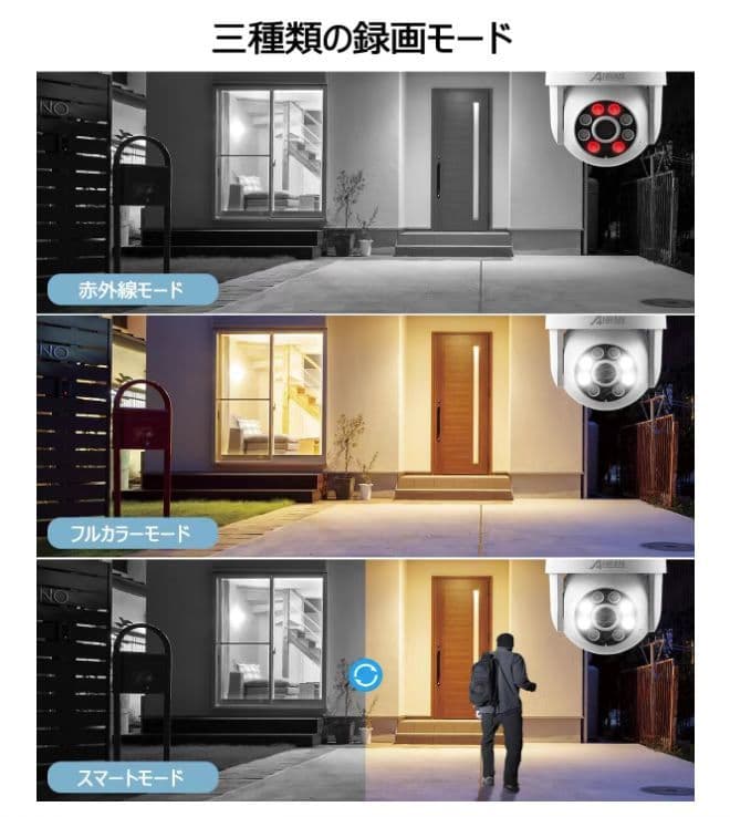 500万高画素 POE有線防犯カメラセット 4台セット遠隔監視 wifi不要