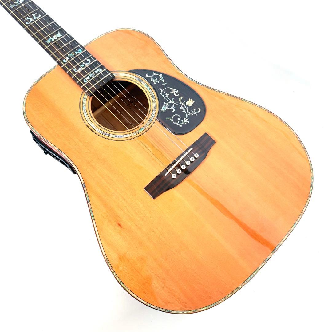 【希少・美品】サムズ工房 豪華手工ギター アコースティックギター エレアコ