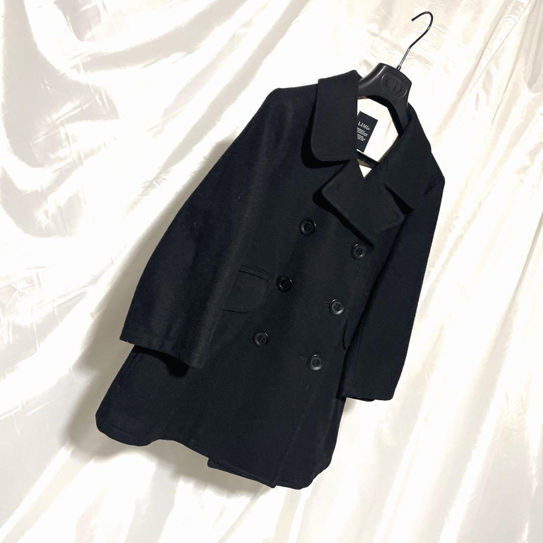 割と美品 LIMI feuリミ フゥ ウールメルトンコート2008年AW