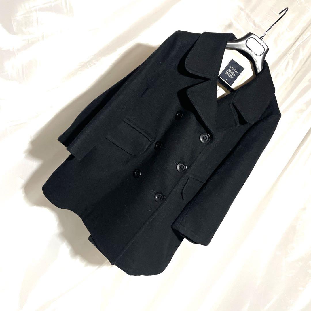 割と美品 LIMI feuリミ フゥ ウールメルトンコート2008年AW