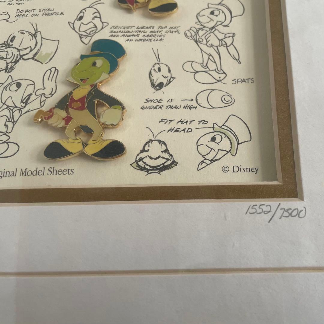 ディズニー・ピノキオ 《ジミニークリケット》WDW ピンズ額　1552／7500