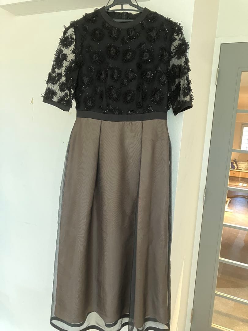 kaene エンブロイダリーミックスドレス Sサイズ