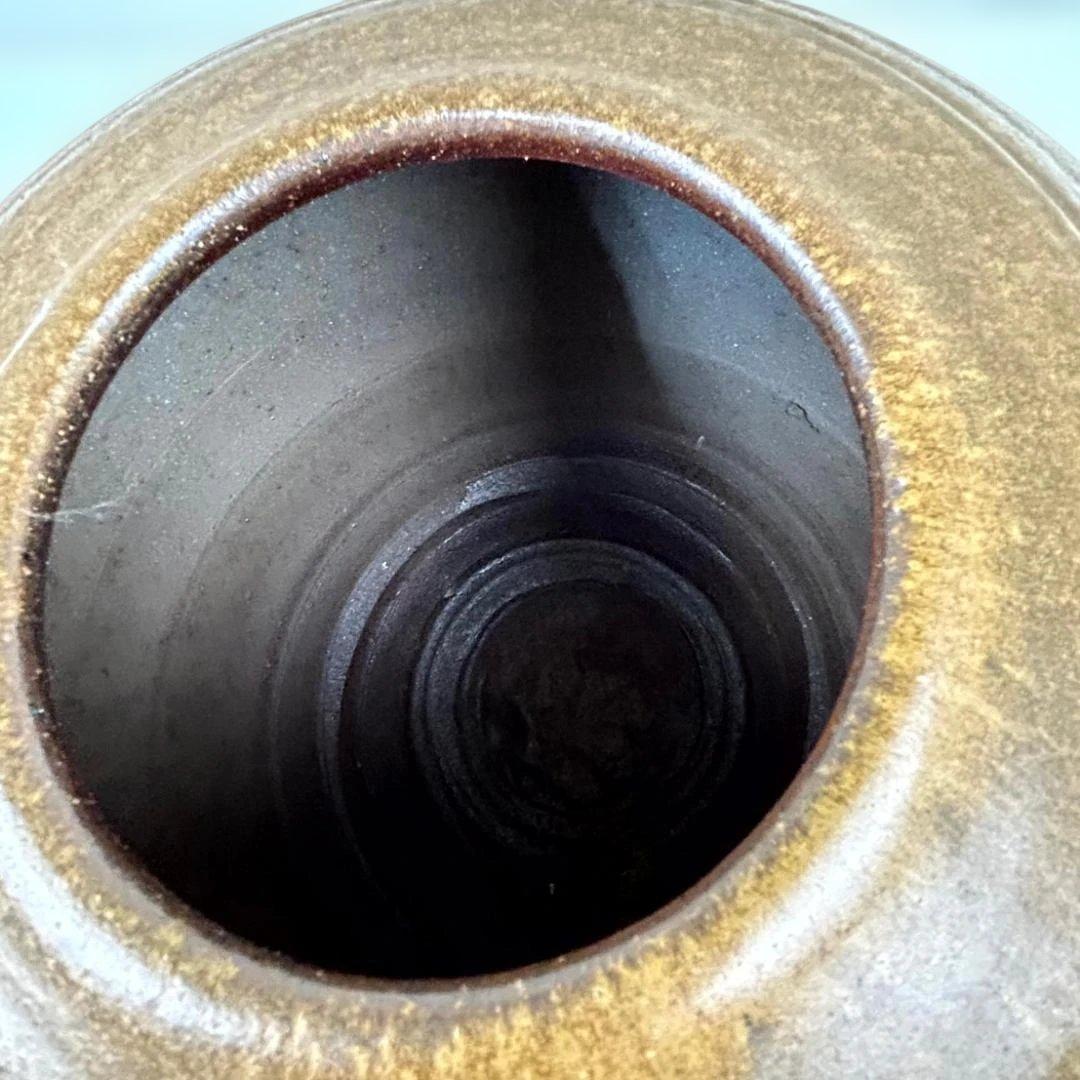 備前焼　末石高仙　代表作『春宵』　大壺　共箱入り