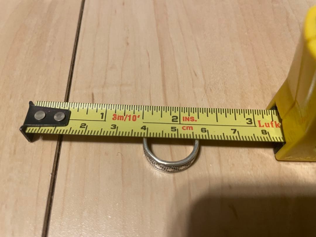 ナバホ族 ブルースモーガン作 スタンプワークリング インディアンジュエリー9号