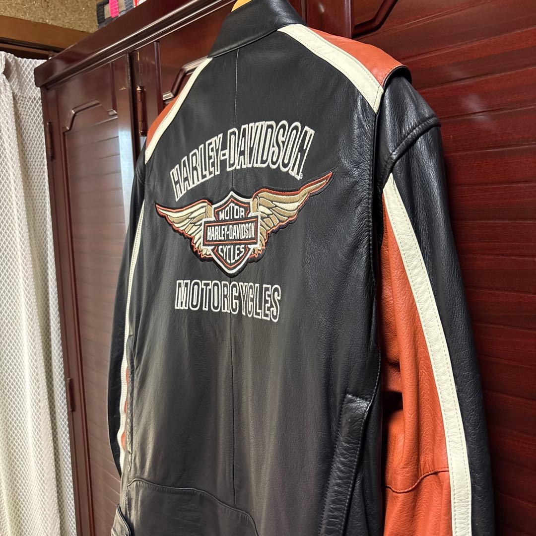【美品】HARLEY-DAVIDSON レザージャケットライダース　size L