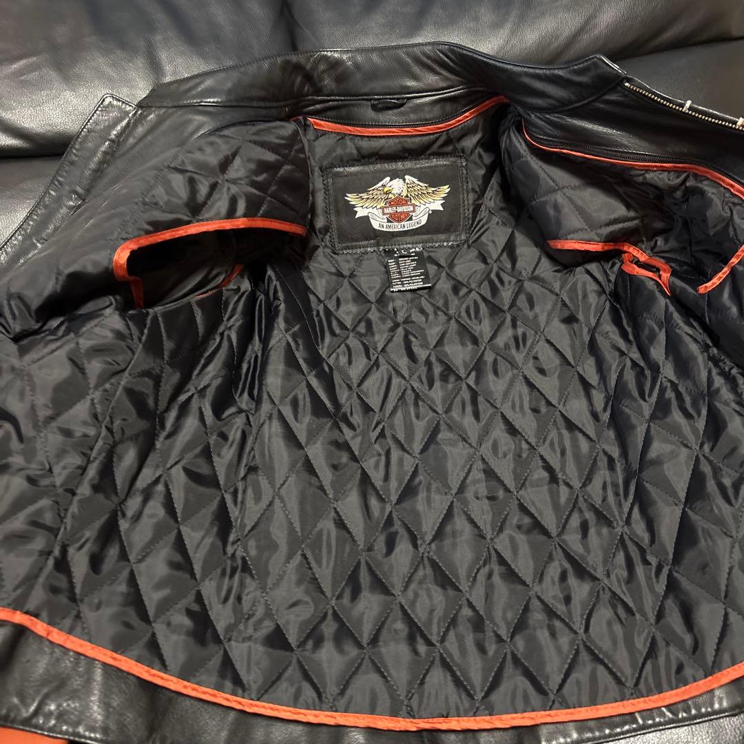【美品】HARLEY-DAVIDSON レザージャケットライダース　size L