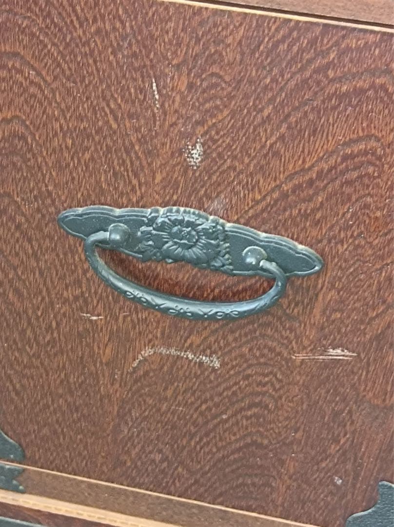 【オスカー】[八5427] 民芸調　階段箪笥　右下がり