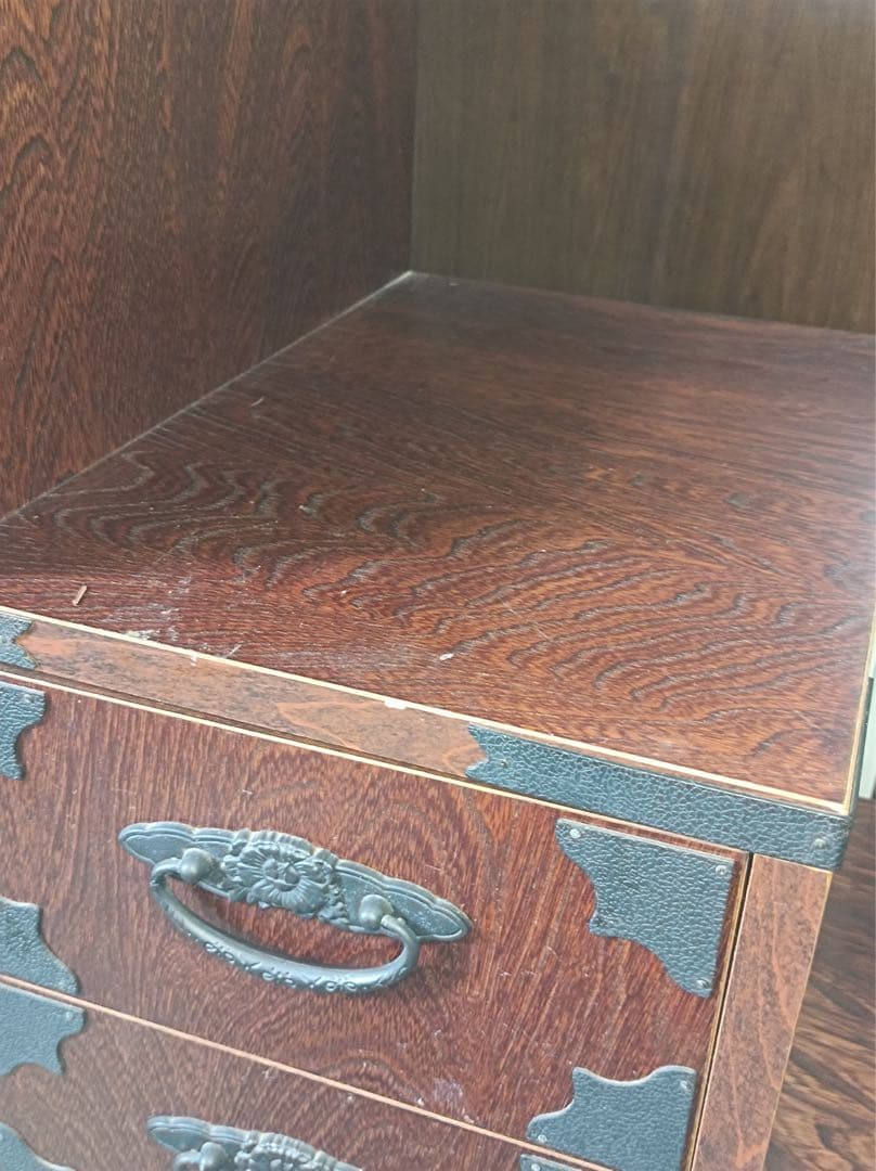 【オスカー】[八5427] 民芸調　階段箪笥　右下がり