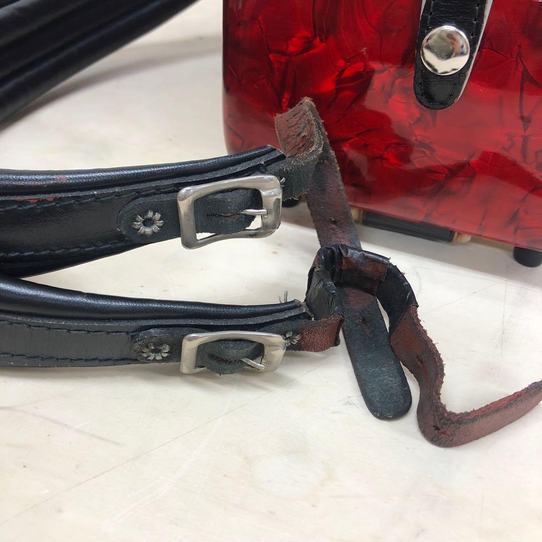 【レア】YAMAHA ヤマハ アコーディオン レッド 34鍵 80ボタン 赤