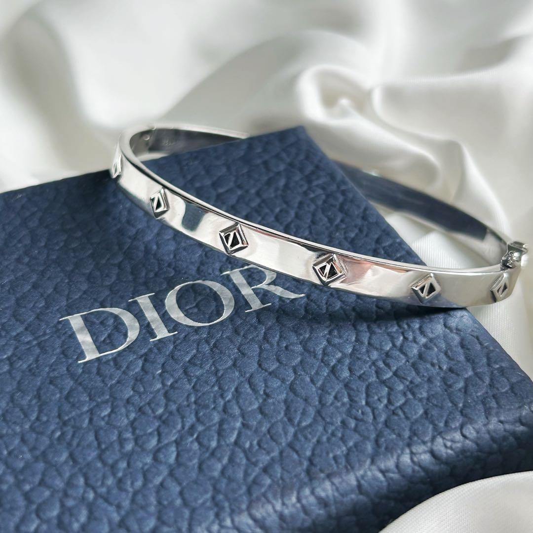 【大人気】DIOR CDダイヤモンド バングル Ag925 アイコン