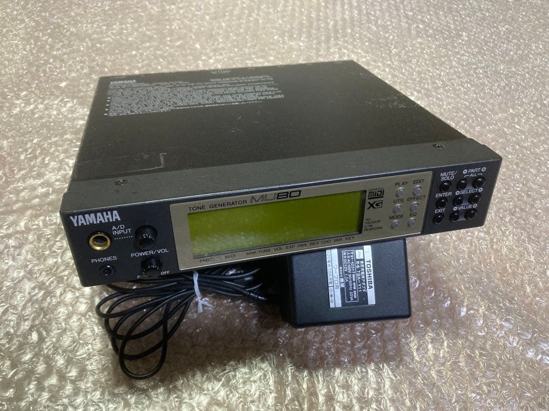 動作品! YAMAHA MU80 MIDI 音源モジュール 電池ソケット化済