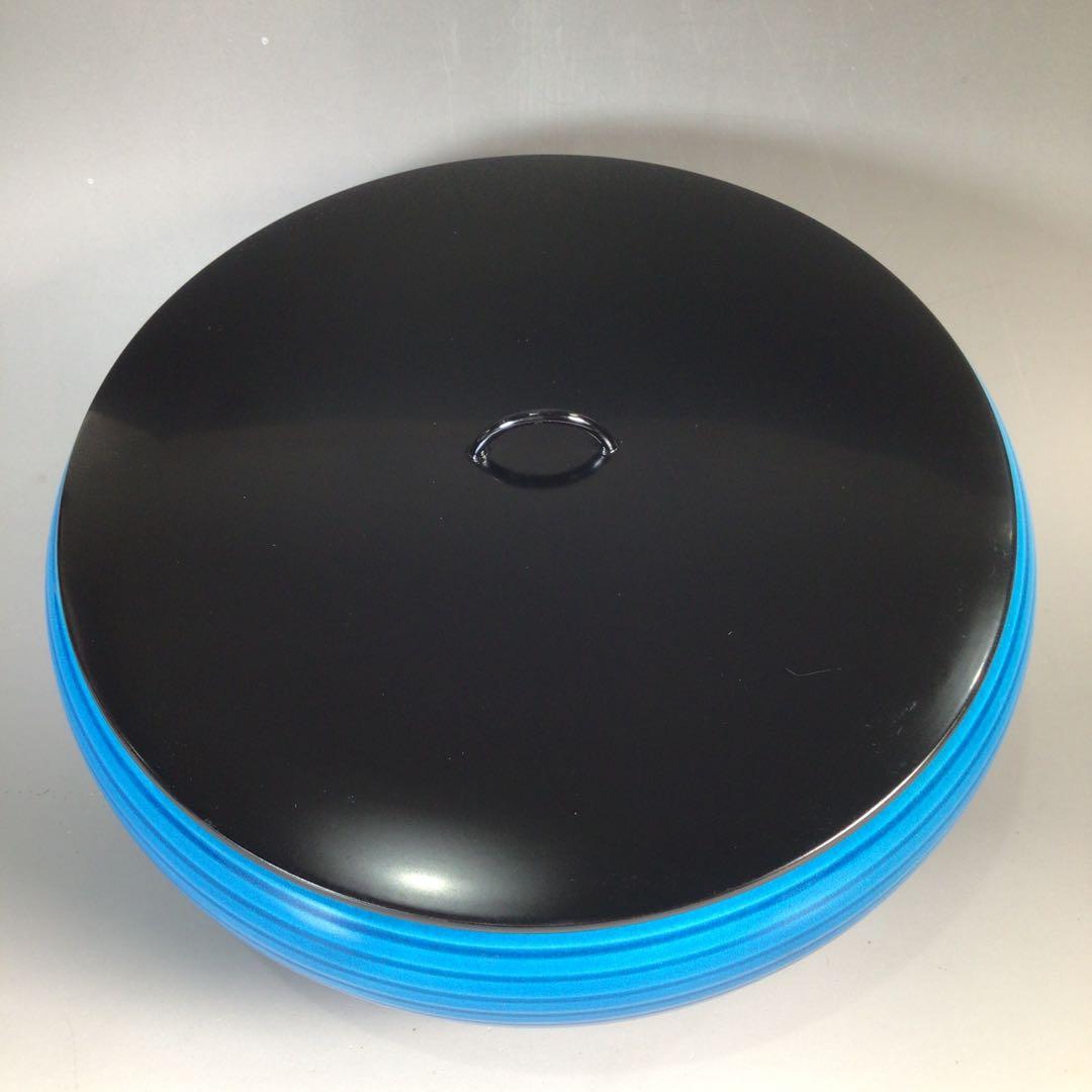 Ｎ８１３　水指　『貴山造』『浅黄交趾』『平水指』　共箱　茶道具