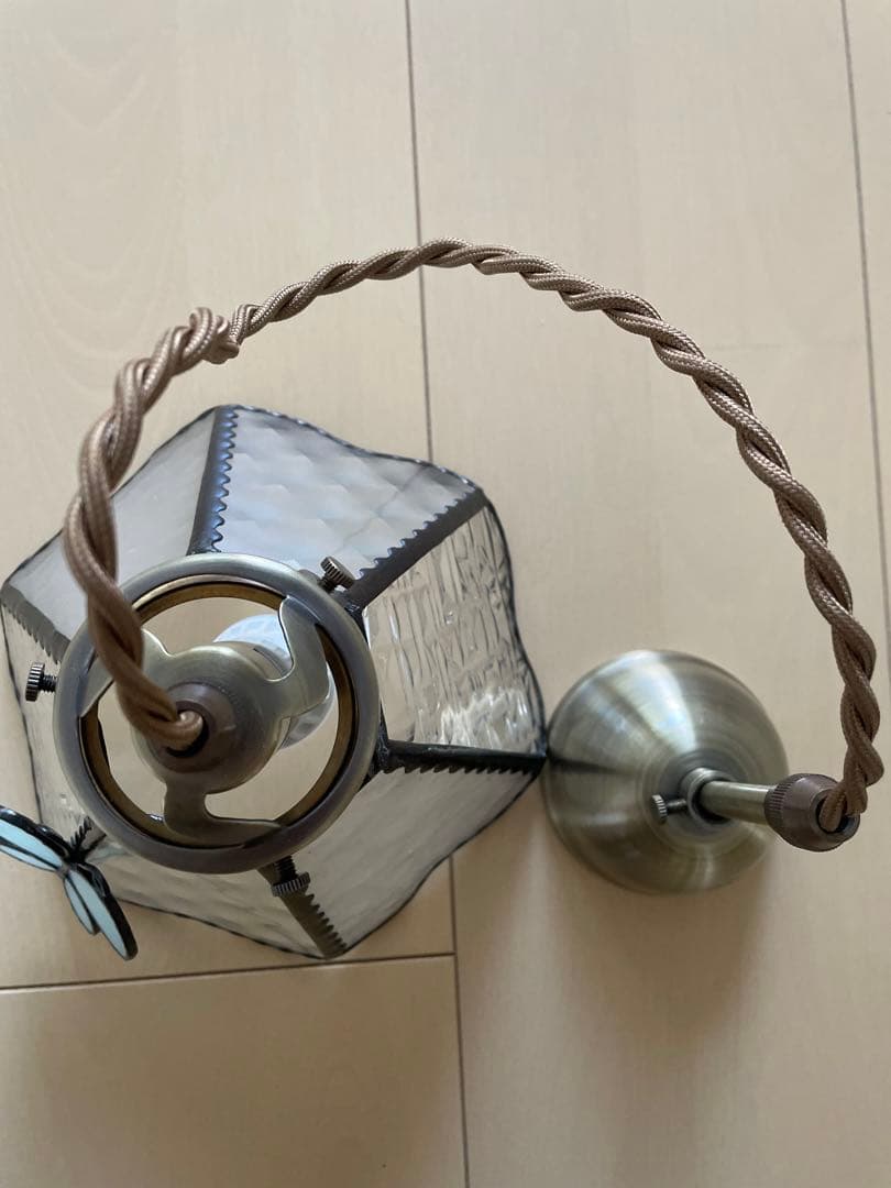 ペンダントライトステンドグラス⭐︎日本製 Papillon Bleu